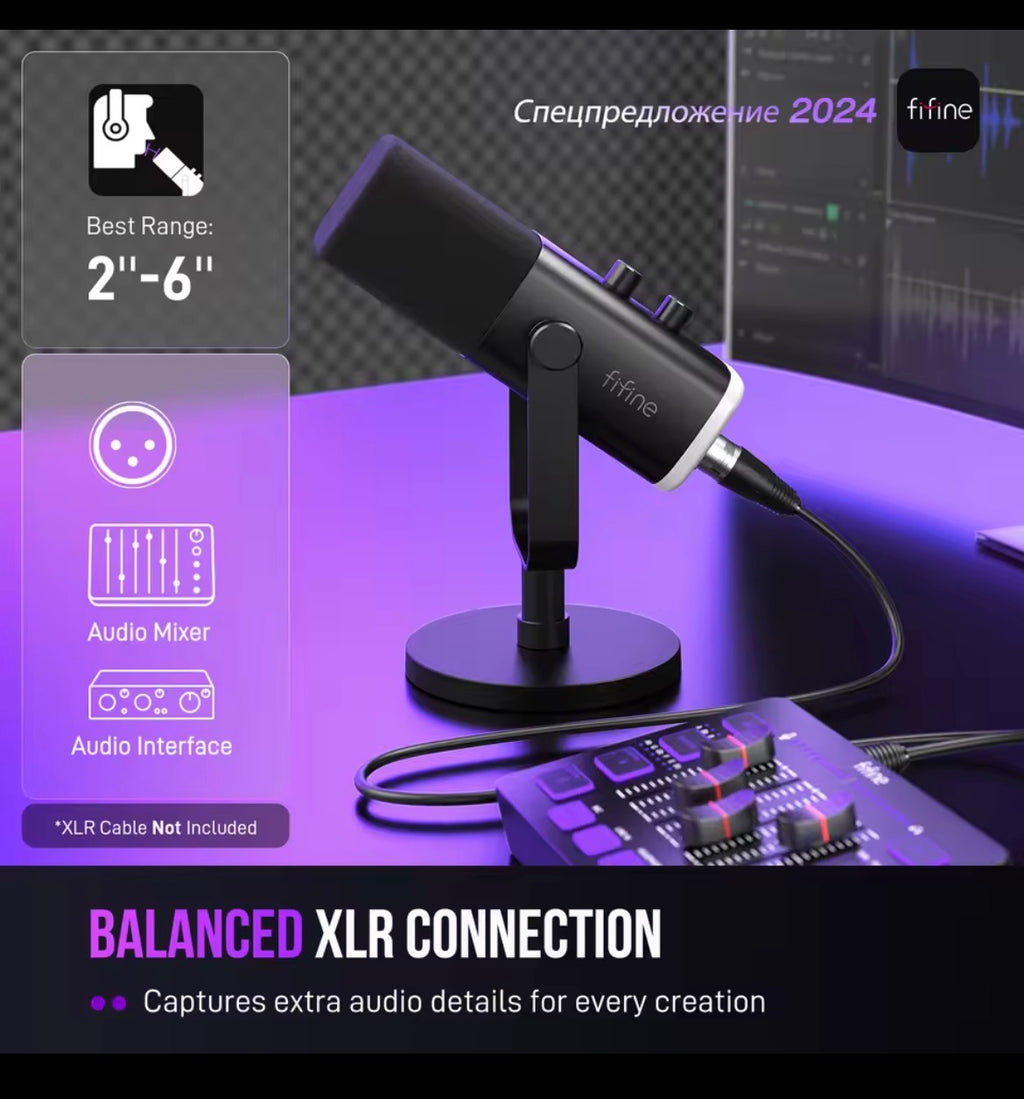 Microphone Professionnel XLR/USB – Qualité Studio

Passe à un son clair et puissant pour le streaming, le gaming, les podcasts ou les vidéos YouTube. Ce microphone offre une capture audio précise avec une connexion XLR équilibrée pour un rendu professionn